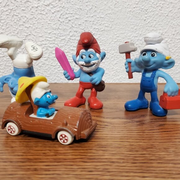 Toy Figures - Smurfs - Lot of 5 - McDonald's Happy Meal - Picture 3 of 4